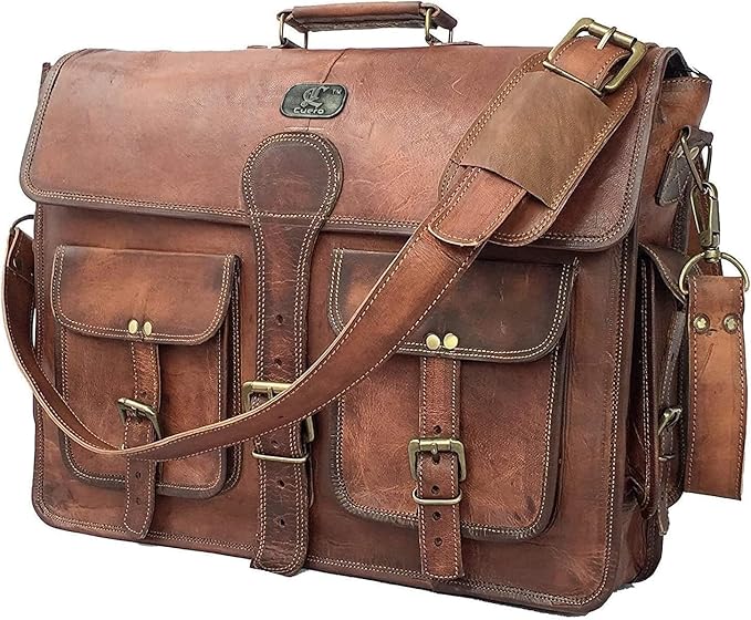Luxury Leather Briefcases & Messenger Bags