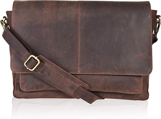 Handcrafted Full Grain Leather Messenger