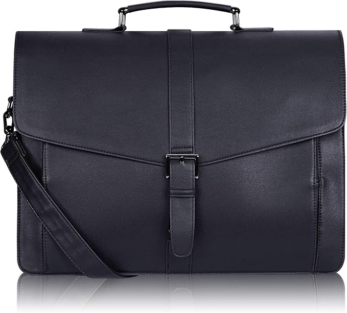 15.6-inch Vegan Leather Briefcase