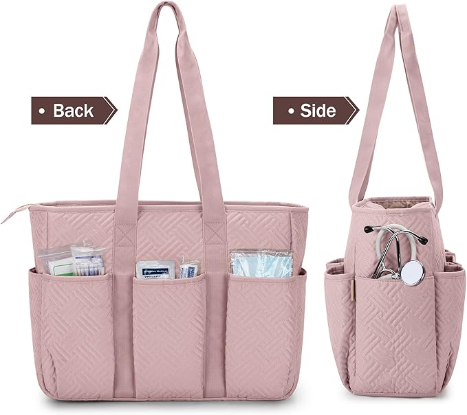 Side view showing pockets