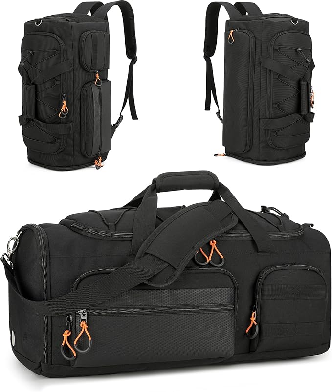 40L 3-in-1 Duffel Backpack with Shoe Compartment