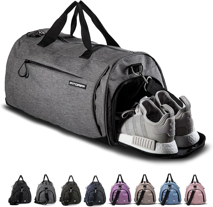 Compact Gym Duffle with Isolated Compartments