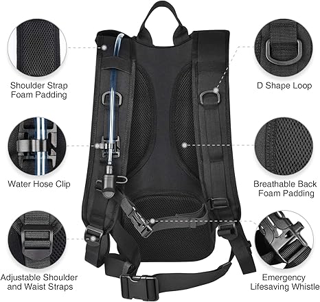 Back view with molle system