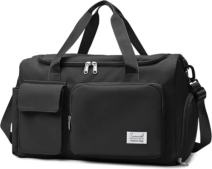 Sports Gym Duffel with Shoe and Wet Compartments