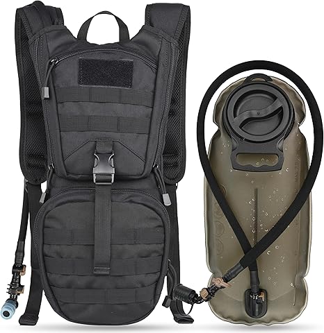 Tactical MOLLE Hydration Pack with 3L TPU Water Bladder